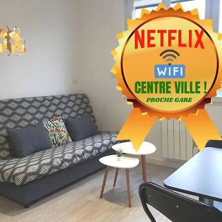 Cosy T2 Wifi Parking Proche Gare Centre Ville Saint-Quentin  Exterior foto